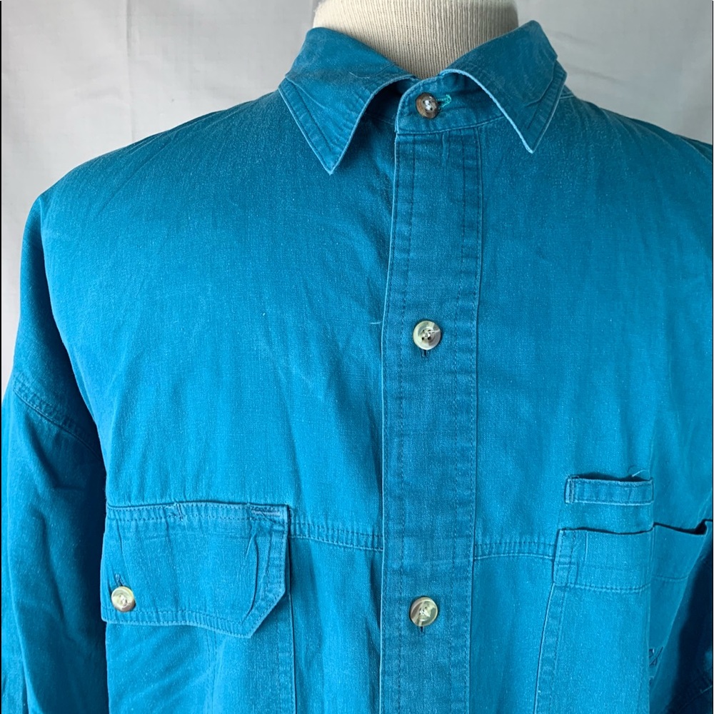 Pacific Coast Highway Blue XL SS Button Up Shirt